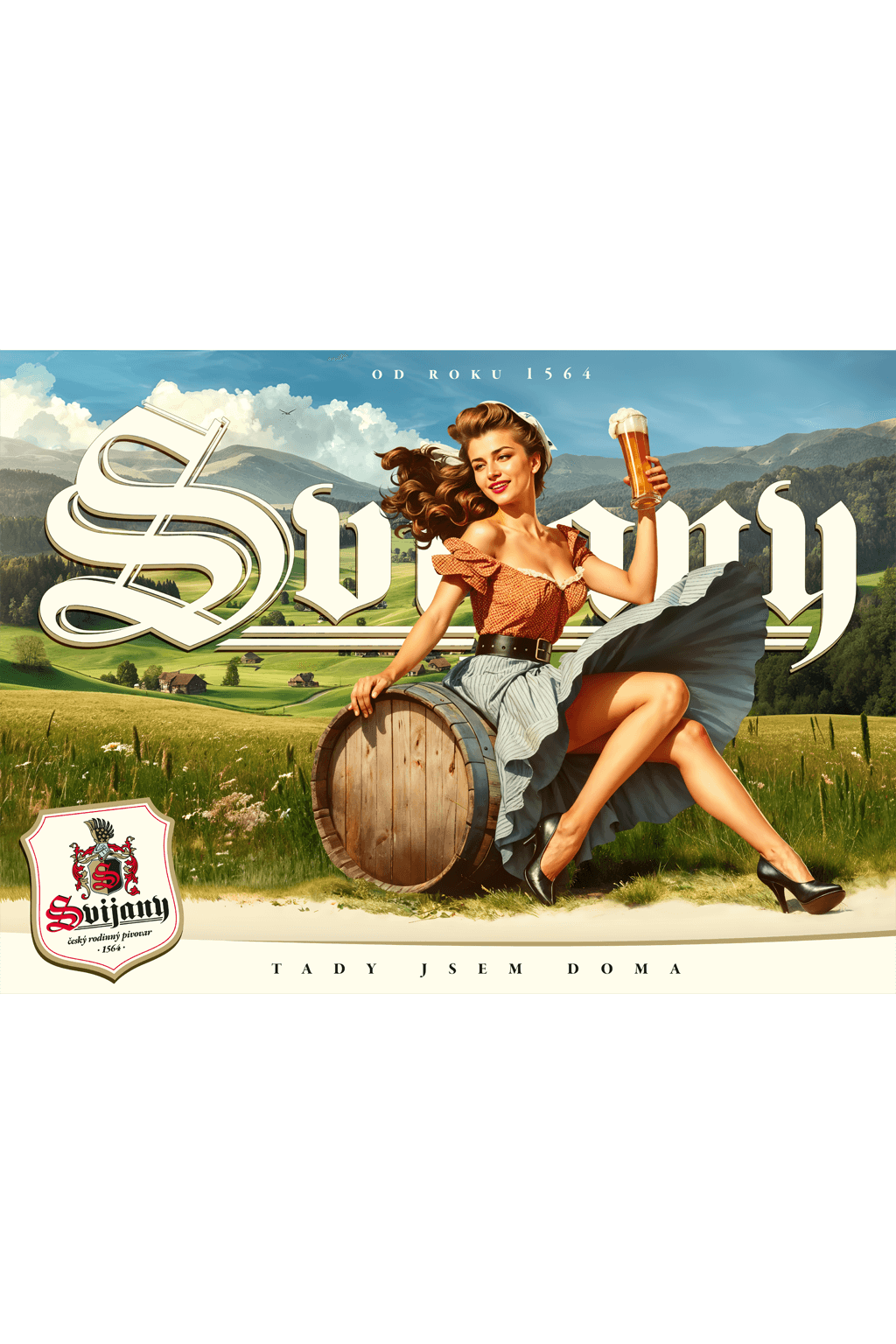 Cedule retro plechová - pivo
