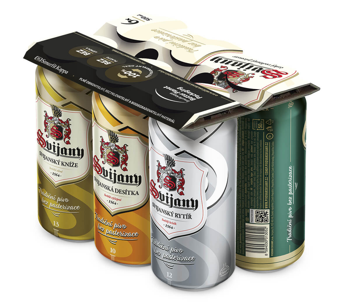 Pivo Svijany Mix CLIP 6x0,5l plechovka
