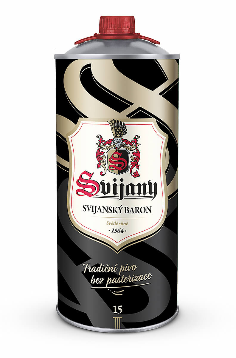 Plechovka piva 2l Svijanský Baron 15 %