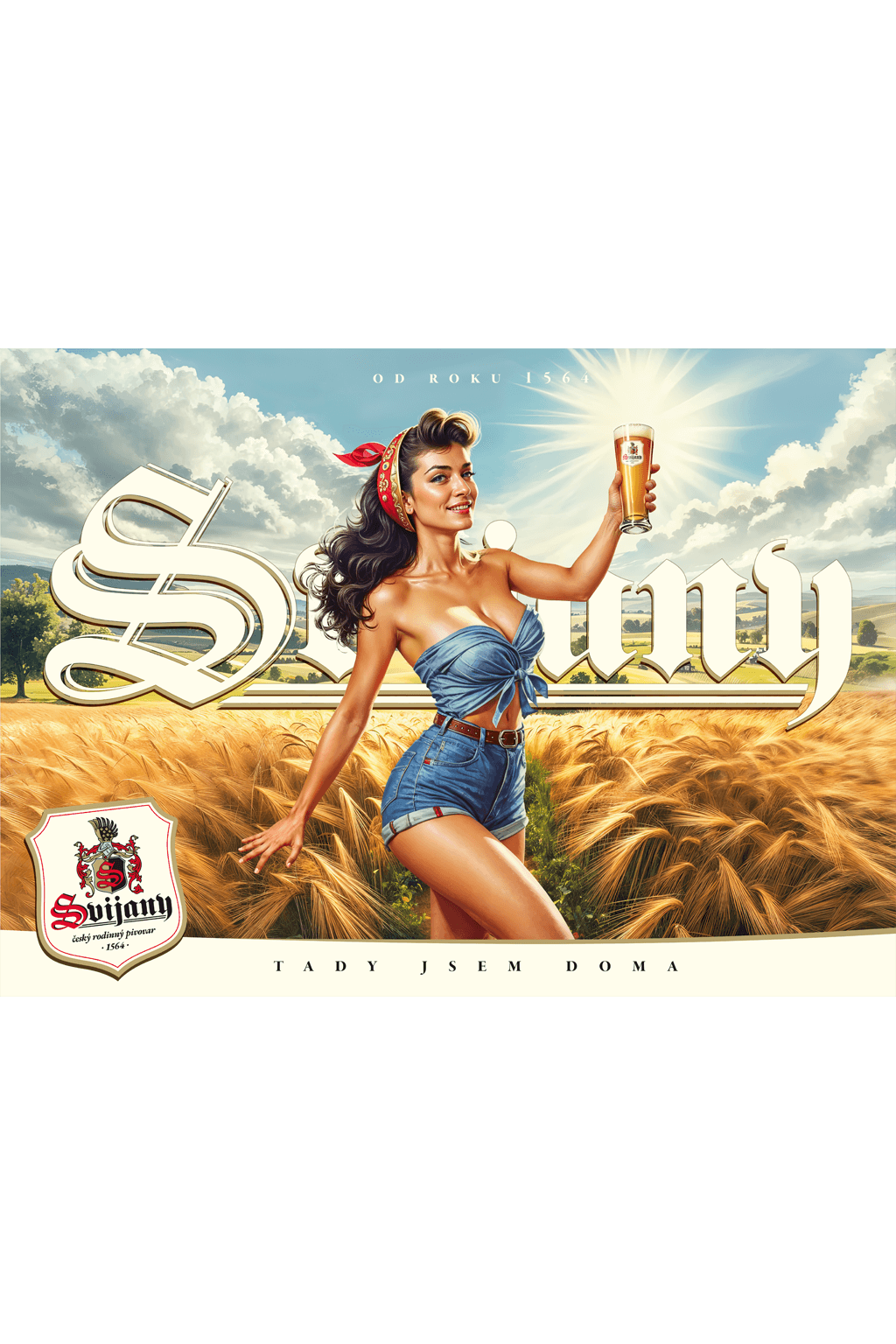 Cedule retro plechová - ječmen