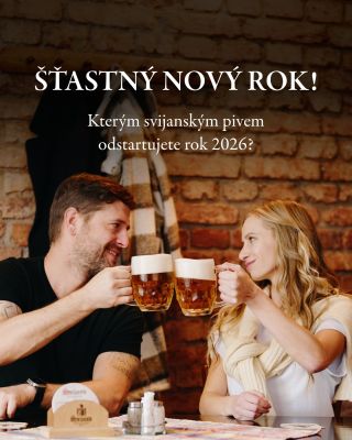 Pivovar Svijany vám přeje rok plný štěstí, zdraví a pivních zážitků! ✨ Které svijanské pivo si dáte v roce 2026 jako...