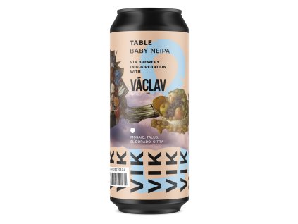 VIK Table mockup single white