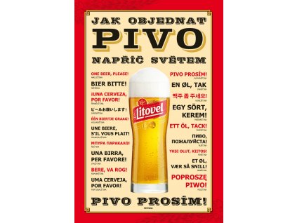 Plechová cedule Jak objednat pivo