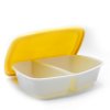 NonOilen® - closable food box, container, divided, 1150ml