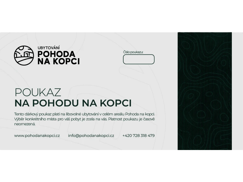 Dárkový poukaz Pohoda na kopci