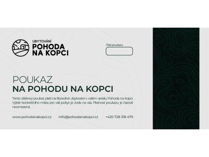Poukaz pohodanakopci 210x99