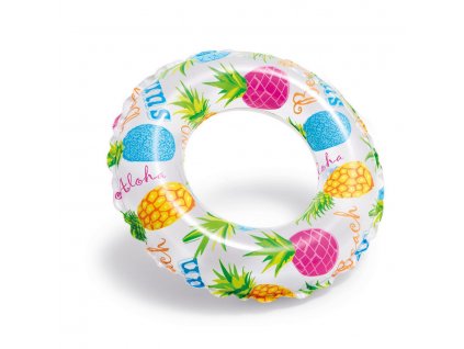 Nafukovací kruh HOLIDAY - 51cm  ANANAS,RYBY,OVOCE