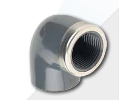 Koleno d25 / 90° x 3/4" vnitřní a zpevňovací kroužek