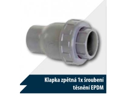 Zpětný ventil s 1x šroubením a těsněním EPDM  D 32