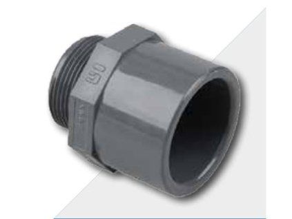 Přechodka lepení D75/90 a venkovní závit  různé rozměry