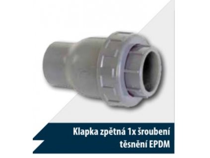 Zpětný ventil s 1x šroubením a těsněním EPDM  D 63