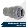 Zpětný ventil s 1x šroubením a těsněním EPDM  D 40