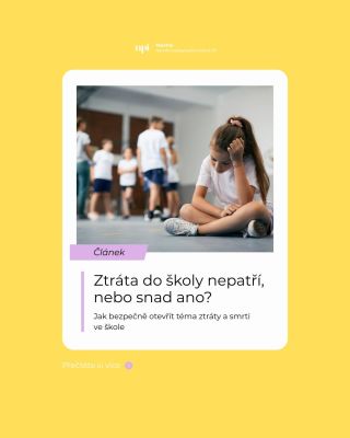 🤔 Ztráta do školy nepatří... nebo ano? Často máme pocit, že škola je jen o výkonu a známkách. Jenže děti si do lavic...