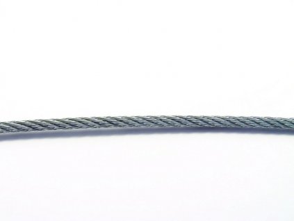 Ocelové lano pozinkované 2,0 mm (Povrchová úprava Zinek, Materiál Ocel)