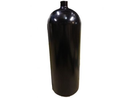 Láhev tlaková 15l/230 bar, černá – s monoventilem a gumovou botkou