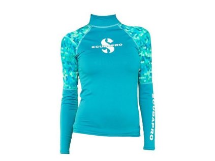 Scubapro UPF 50 T-Flex Long Sleeve Rash Guard Women Caribbean