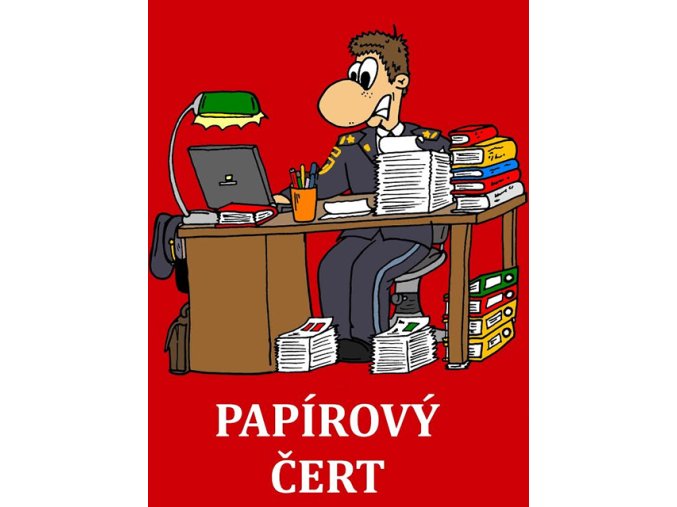Magnetka Papírový čert