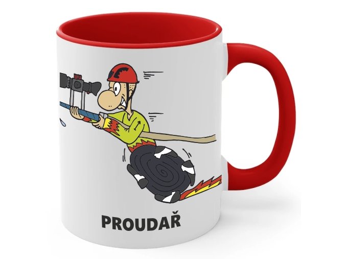 Hrníček proudař muž