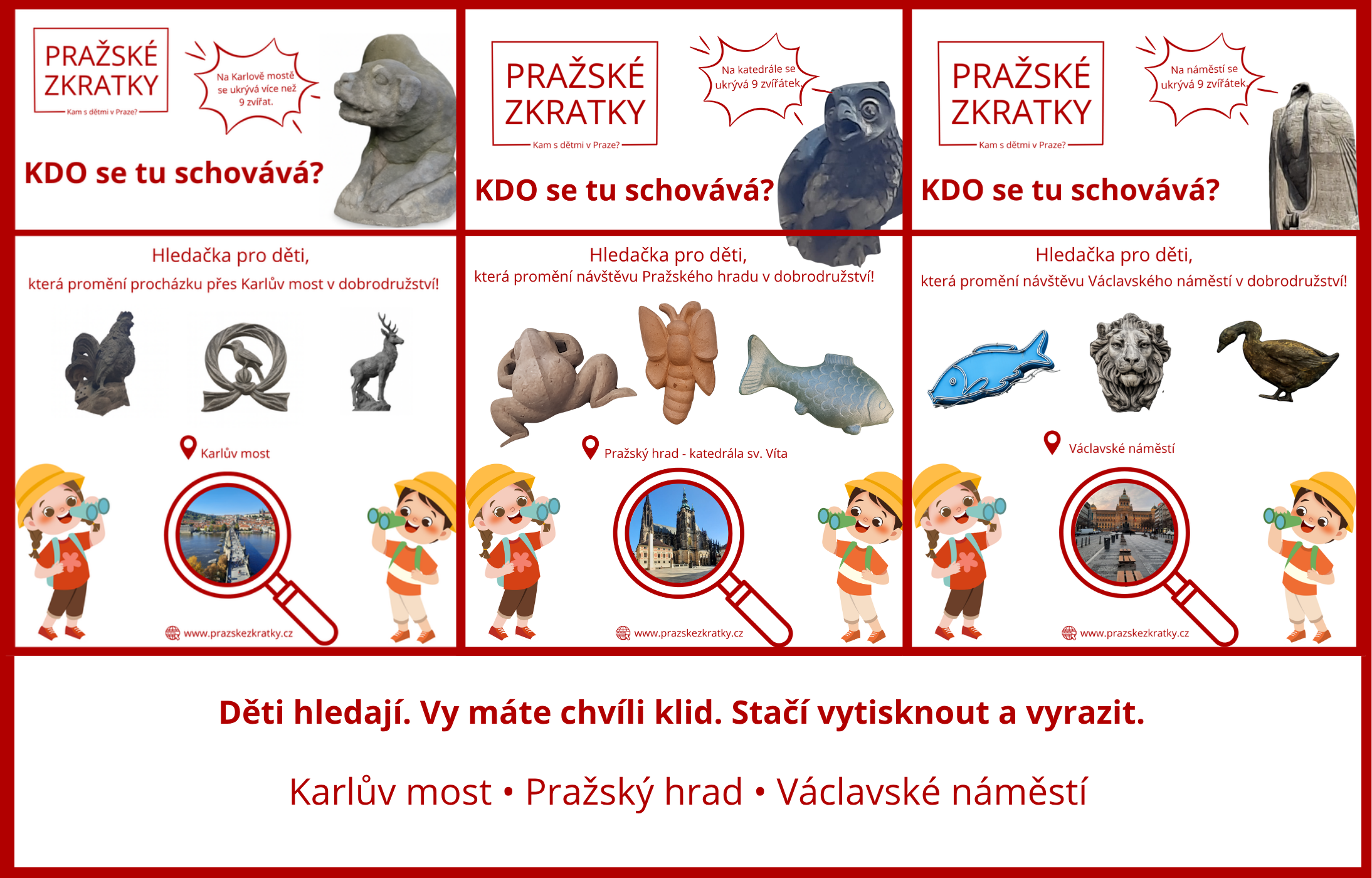 Hledačky zvířat v Praze pro děti