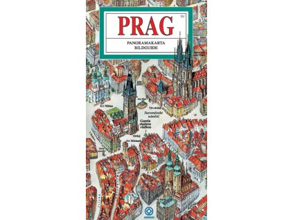 Panoramatická mapa Prahy - německy