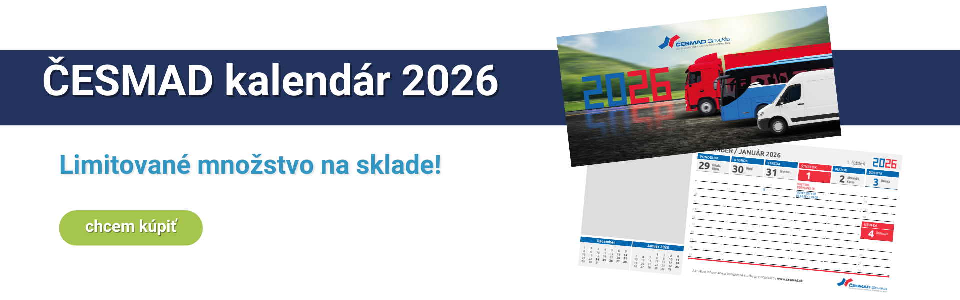 ČESMAD kalendár 2026