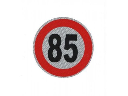samolepka konstr rychlosti 85km reflexna 2 tr 15 cm
