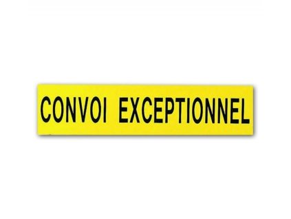 tabulka convoi exceptionnel 920x150mm tr 2