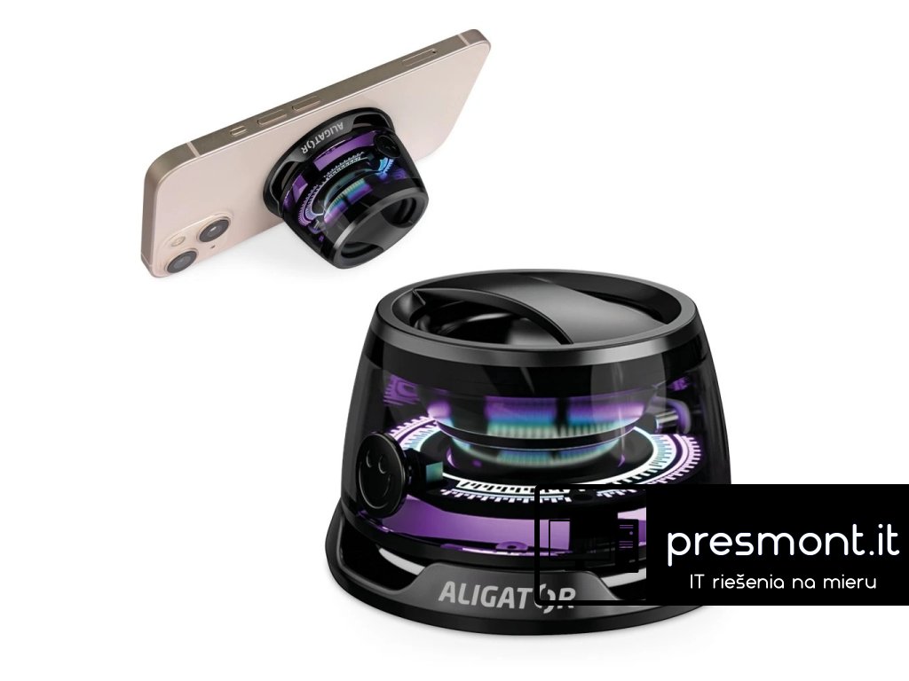 ALIGATOR reproduktor MagSafe Mini Beat BT, čierny