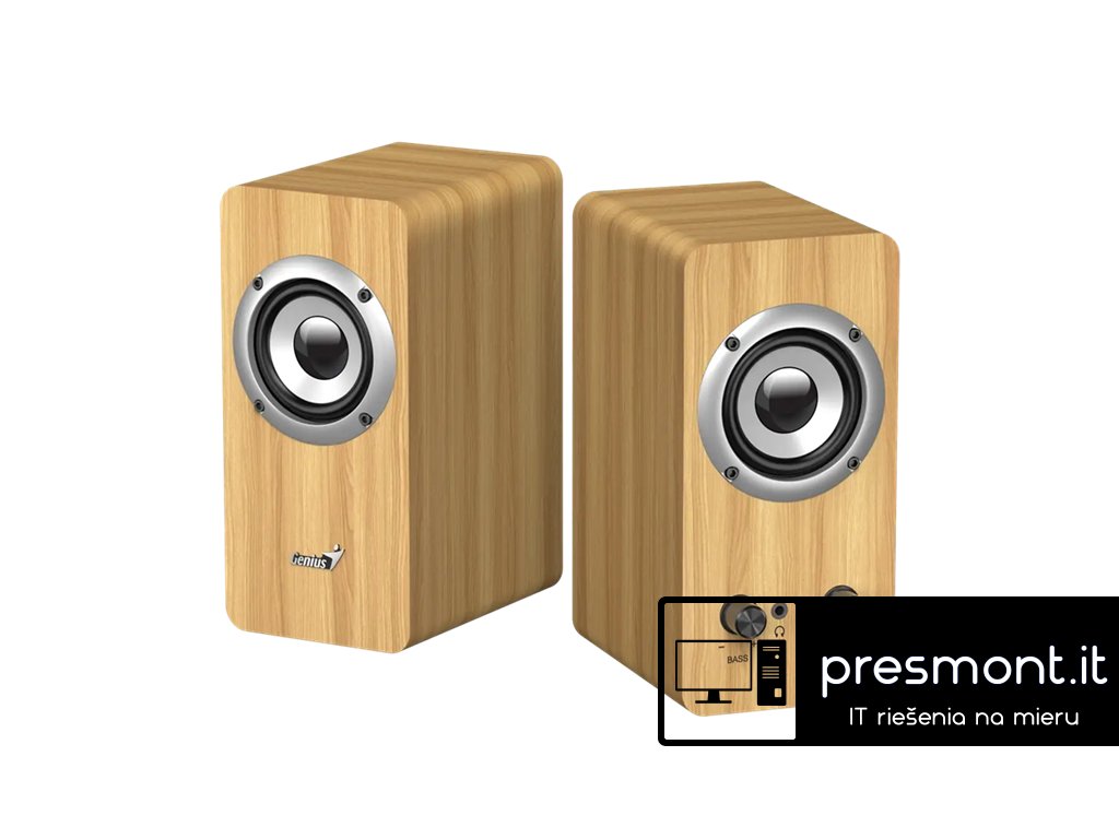 GENIUS SP-HF400 reproduktory, svetlé drevo