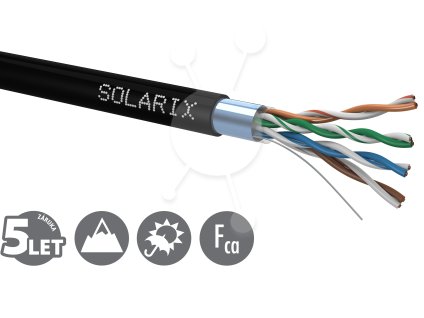 Instalační kabel Solarix CAT5E FTP PE Fca venkovní 305m/box SXKD-5E-FTP-PE