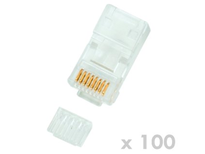 DATACOM Konektor RJ45 UTP 8p8c Cat6 drát 100ks