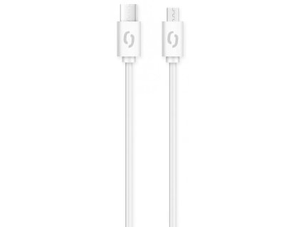 ALIGATOR Datový kabel POWER 3A, USB-C/microUSB bílý