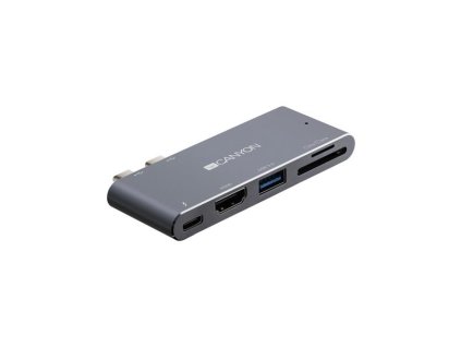 Canyon DS-5, Thunderbolt 3 Docking Station, 5 portov, 1xThunderbolt 3+1xUSB3.0+1xHDM+SD a TF Reader