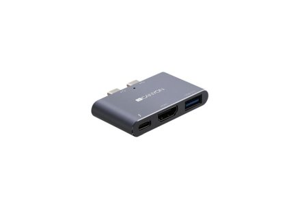 Canyon DS-1, Thunderbolt 3 Docking Station, 3 porty, 1xThunderbolt 3+1xUSB3.0+1xHDM