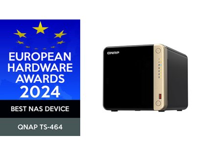 QNAP TS-464-8G (4core 2,9GHz, 8GB RAM, 4xSATA, 2x M.2 NVMe slot, 1xPCIe, 1xHDMI 4K, 2x2,5GbE, 4xUSB)