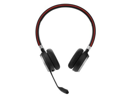 Jabra Evolve 65 SE/Stereo/BT/Bezdrát/MS/Stand/Černá-červená