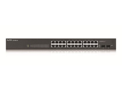 ZYXEL 24xGb 2xSFP fanless rack web sw.GS1900-24 v2