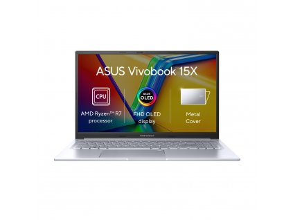 ASUS Vivobook 15X OLED/M3504YA/R7-7730U/15,6''/FHD/16GB/1TB SSD/RX Vega 8/W11H/Silver/2R