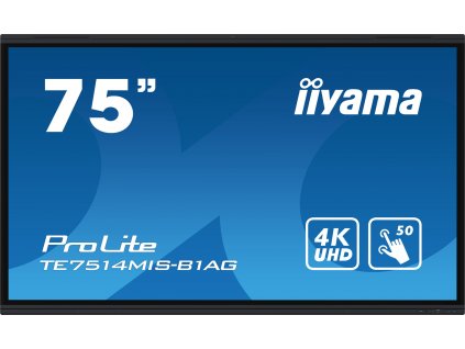 75'' iiyama TE7514MIS-B1AG:VA,4K,50P,USB-C