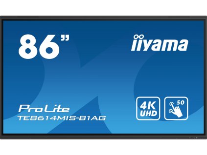 86'' iiyama TE8614MIS-B1AG:VA,4K,50P,USB-C