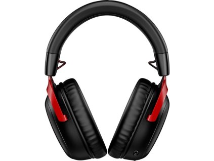 HP HyperX Cloud III/USB-C/Drát/USB/Bezdrát/Černá-červená