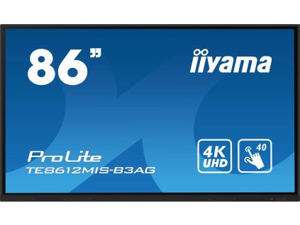 86'' iiyama TE8612MIS-B3AG:IPS,4K,40P,USB-C