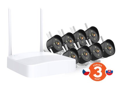 Tenda K8W-3TC - bezdrátový Wi-Fi kamerový set 2K (3MP), NVR + 8x IP kamera s LED, CZ aplikace