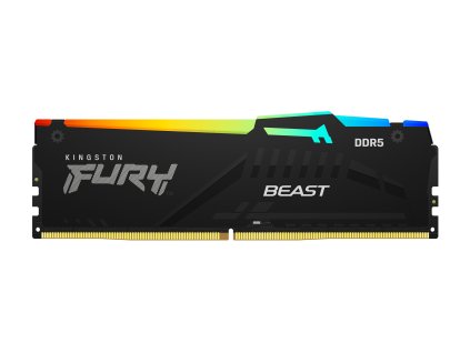 Kingston FURY Beast/DDR5/16GB/6400MHz/CL32/1x16GB/RGB/Black