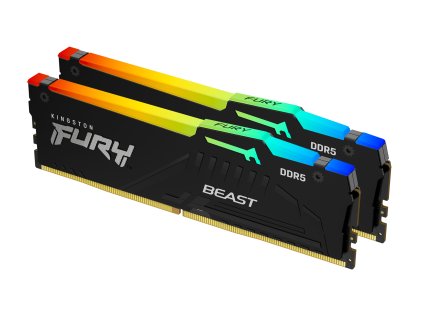 Kingston FURY Beast/DDR5/32GB/6400MHz/CL32/2x16GB/RGB/Black