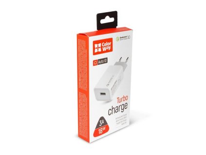 ColorWay AC nabíjačka 1xUSB Quick Charge 3.0 (18W)