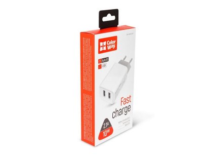 ColorWay AC nabíjačka 2xUSB AUTO ID 2.1A (10W)