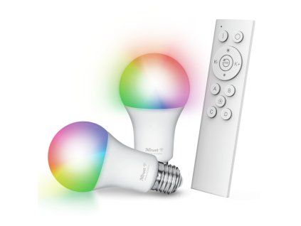 TRUST WIFI Bulb Starter Set 2 Smart RGB Bulbs + Remote