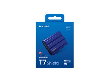 Samsung T7 Shield/1TB/SSD/Externí/2.5''/Modrá/3R