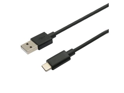 Kabel C-TECH USB 2.0 AM na Type-C kabel (AM/CM), 1m, černý